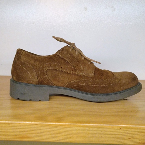 Skechers‎ Mens Wingtip Shoes Size 8.5 Brown Suede Leather Upper Oxfords main image 11